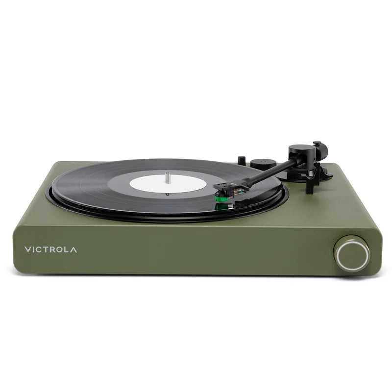 Victrola Stream Onyx Manual Two-Speed Turntable with Ortofon OM 5E & Sonos (Green)