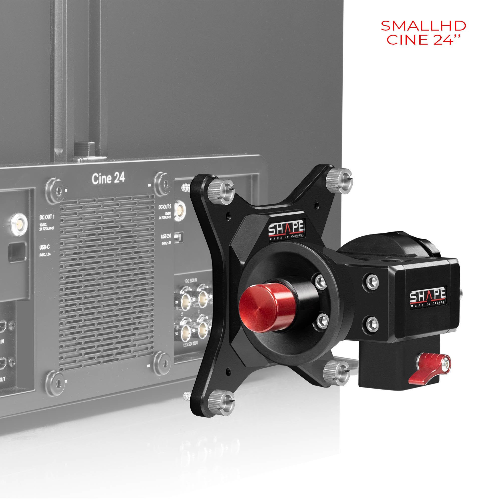Shape Push Button Vesa Monitor Mount For C-Stand & Baby Pin