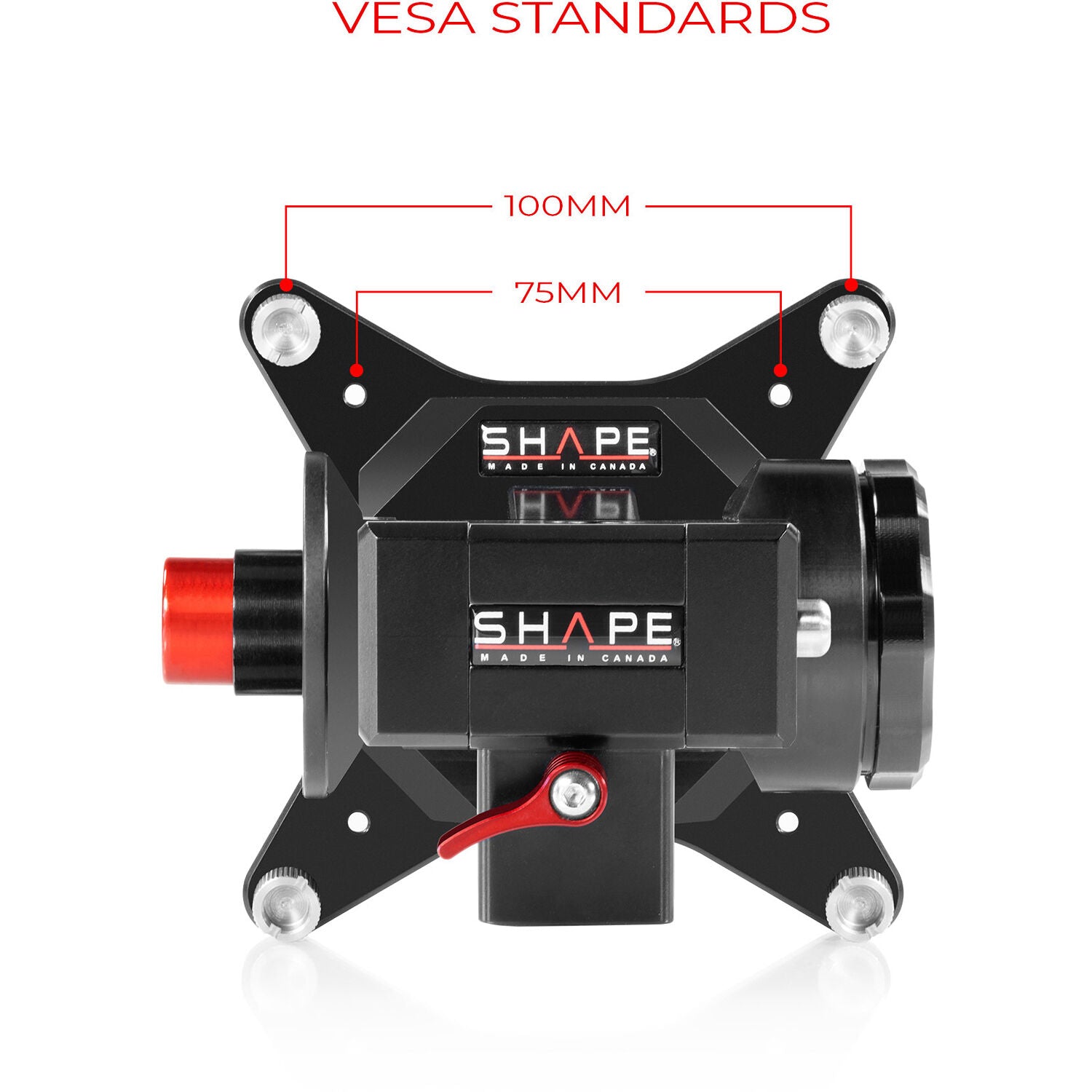Shape Push Button Vesa Monitor Mount For C-Stand & Baby Pin