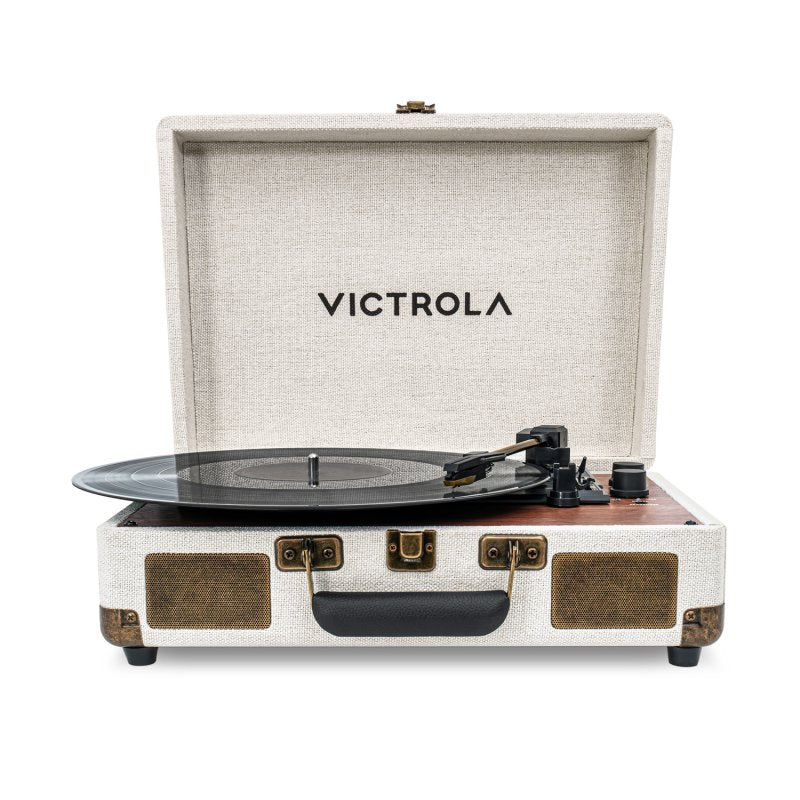 Victrola Venture Suitcase Record Player with Bluetooth (Oak)