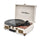 Victrola Venture Suitcase Record Player with Bluetooth (Oak)