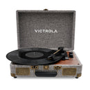Victrola Venture Suitcase Record Player with Bluetooth (Walnut)