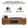 Victrola Eastwood II Manual Three-Speed Turntable with Bluetooth (Espresso)
