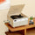 Victrola Century 6-in-1 Bluetooth Music Center with Turntable (Natural)