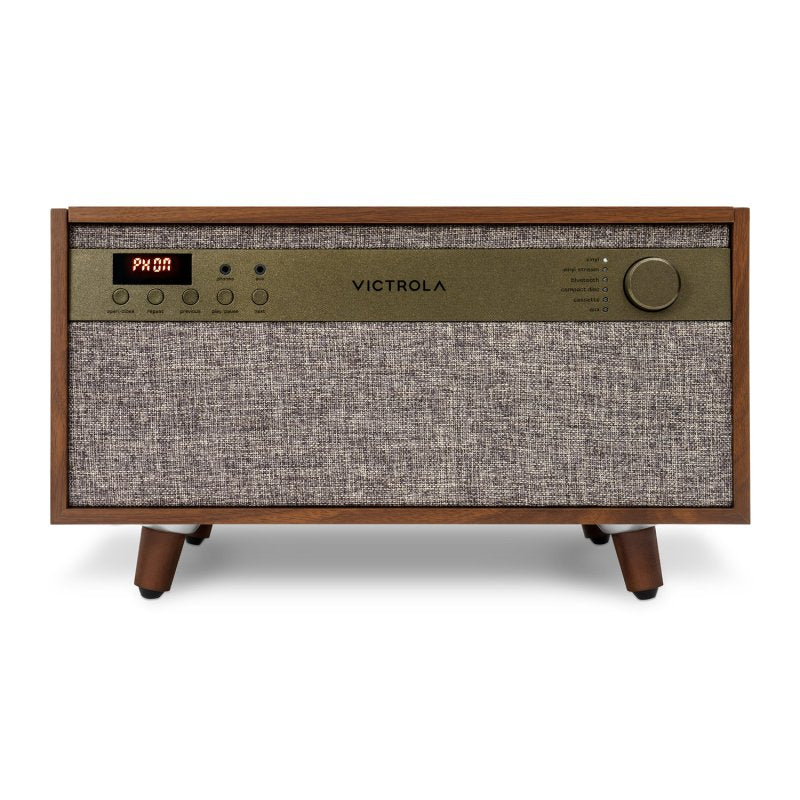 Victrola Century 6-in-1 Bluetooth Music Center with Turntable (Walnut)