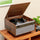 Victrola Century 6-in-1 Bluetooth Music Center with Turntable (Walnut)