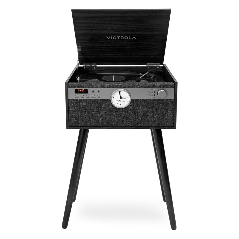 Victrola Century Signature+ 6-in-1 Wood Record Player (Black)