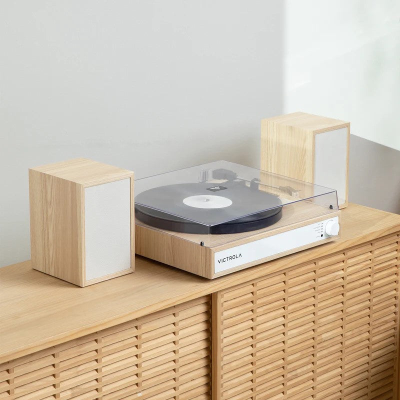 Victrola Harmony Shelf Turntable System (Walnut)