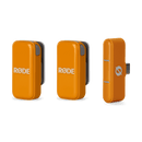 RODE Wireless Micro 2-Person Ultracompact Wireless Microphone System with USB-C Connector (2.4 GHz, Orange)