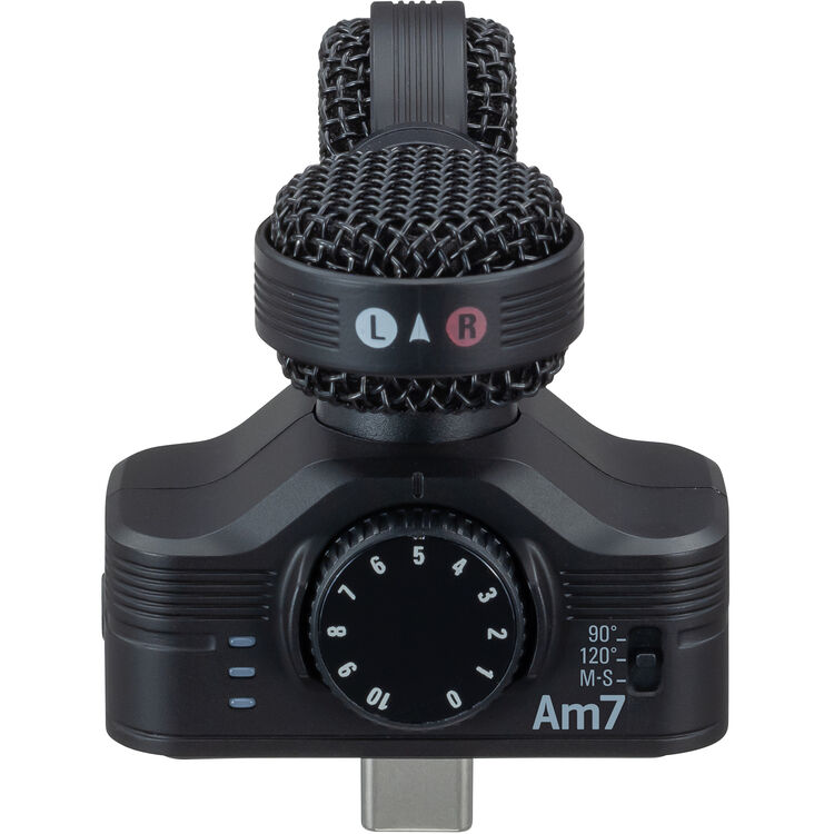 Microphone stéréo central Zoom Am7 pour appareils Android avec connecteur USB-C