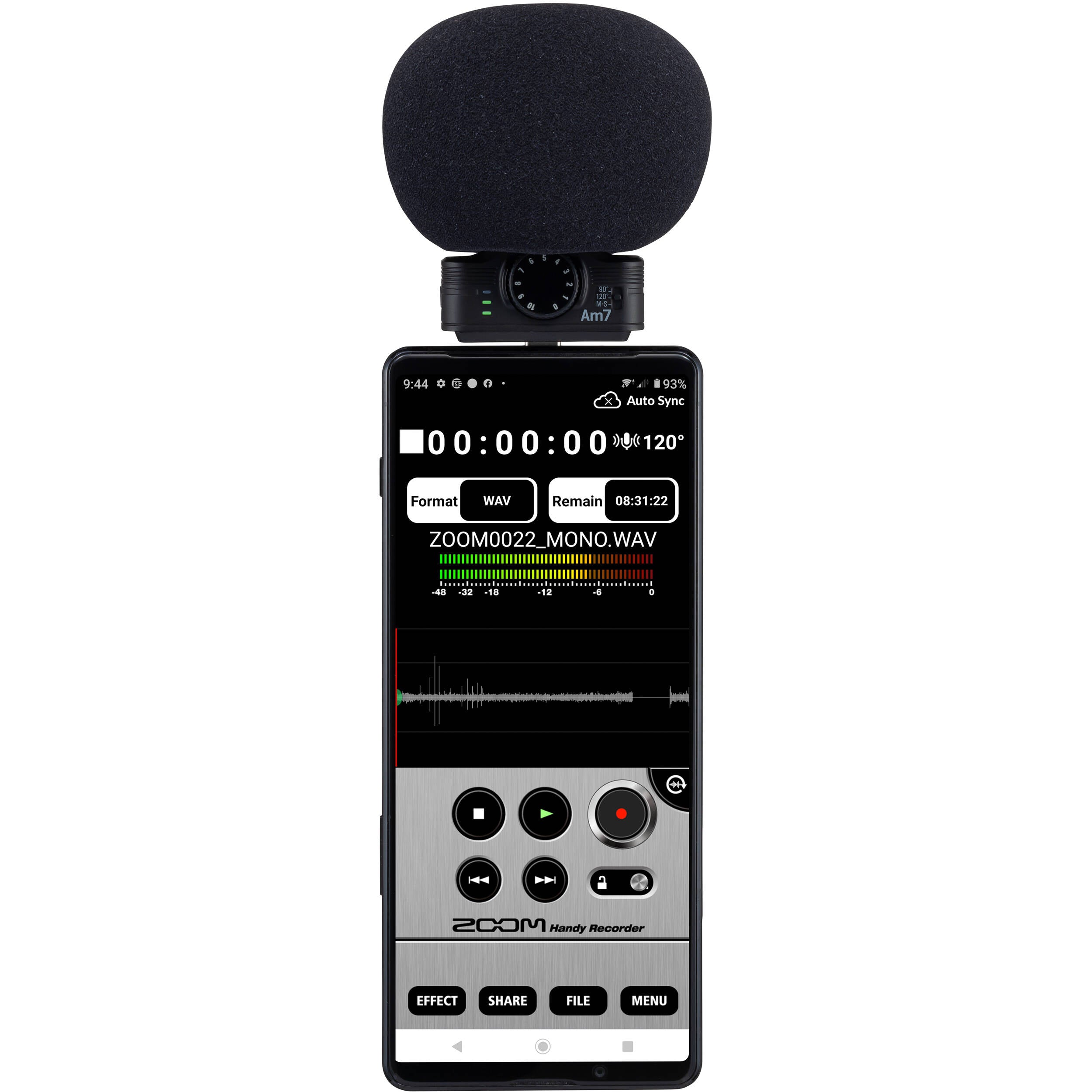Microphone stéréo central Zoom Am7 pour appareils Android avec connecteur USB-C