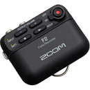 Enregistreur de terrain portable ultracompact Zoom F2 avec microphone Lavalier