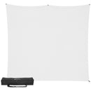 Westcott X-Drop Pro Water-Resistant Backdrop Kit (High-Key White, 8 x 8') - Open Box
