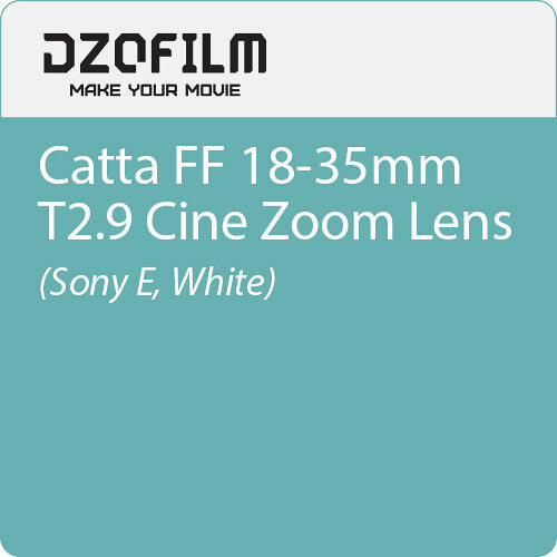 Dzofilm Catta FF 18-35 mm T2.9 Cine Zoom Lens (Sony E, White)