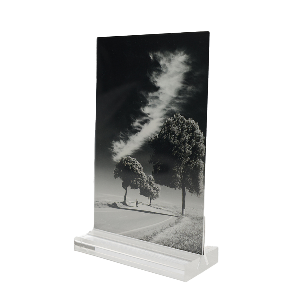 Cadre d'image en table à double face acrylique - Vertical - 4x6