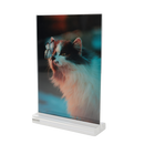 Acrylic Double sided tabletop Picture Frame - Vertical - 8x10
