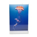 Cadre d'image en table à double face acrylique - Vertical - 5x7