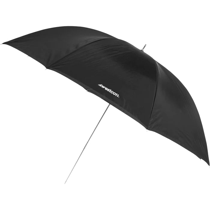 Westcott Cabriolet Umbrella - Satin blanc optique avec couverture noire amovible (60 ")