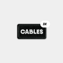 CRDBAG Embroidery Cable Single Patches 3-pack