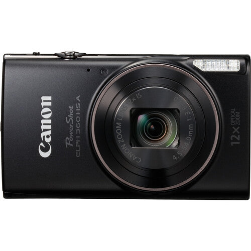 Canon PowerShot ELPH 360 HS A Digital Camera (Black)