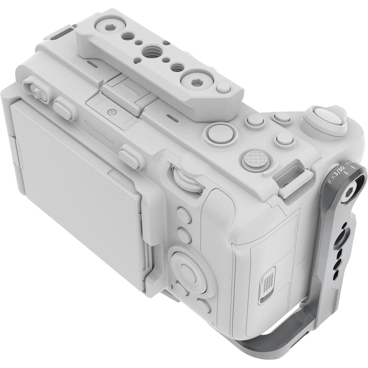 Kondor Blue Sony FX2/FX3/FX30 Demi-cage Support en L (Gris sidéral)