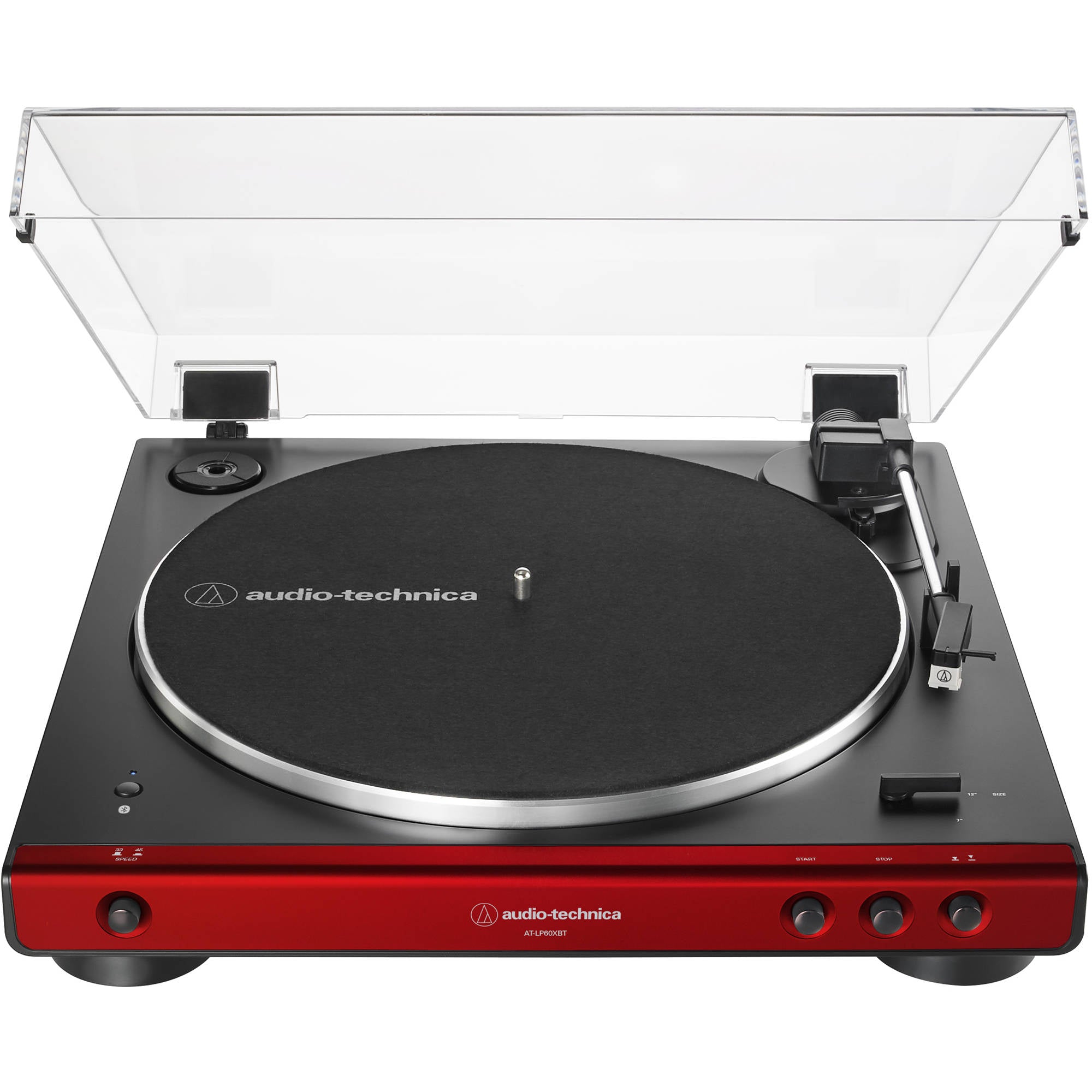 Audio-Technica Consumer AT-LP60X Stereo Turntable Red Bluetooth-Open Box