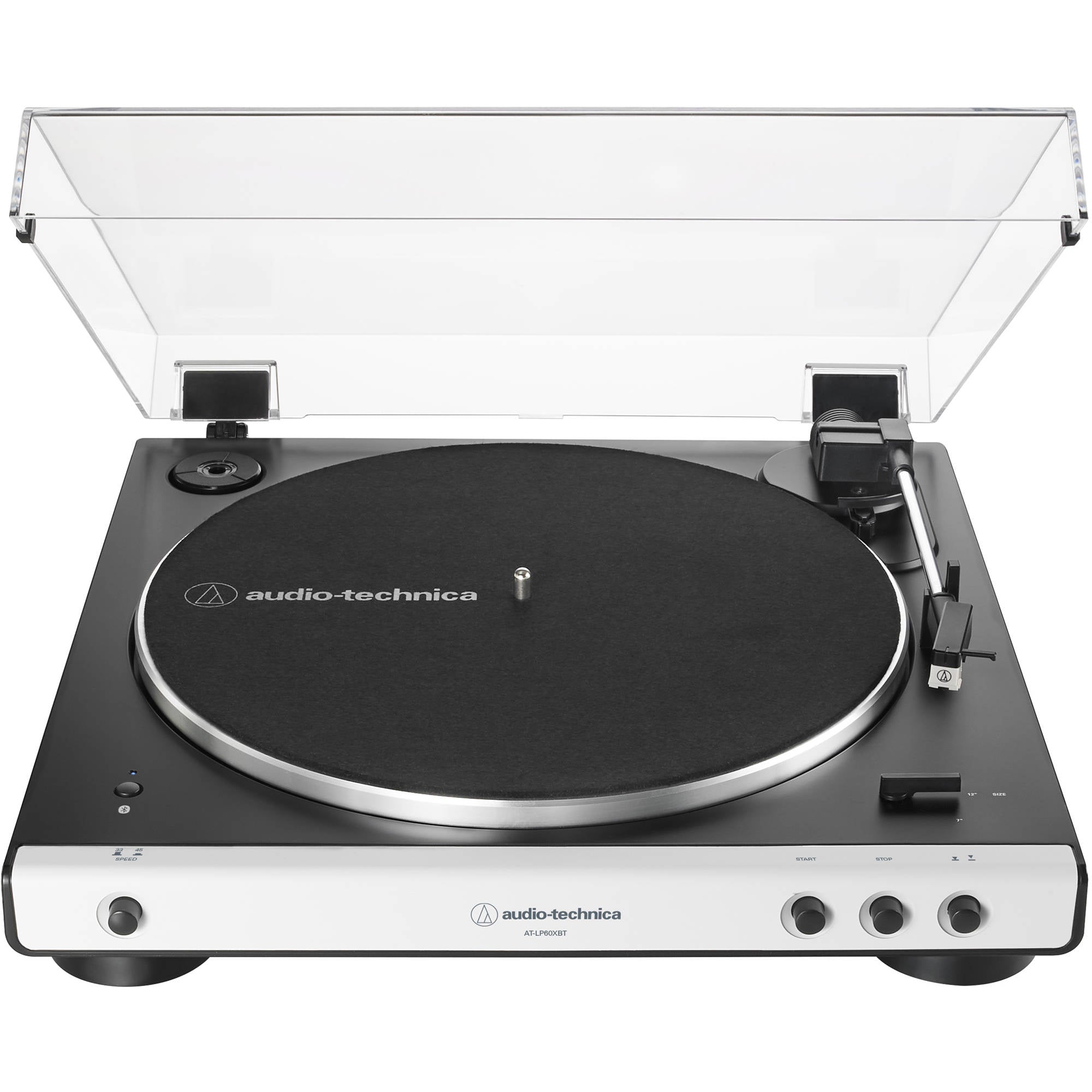Audio-Technica Consumer AT-LP60XBT Stereo Turntable with Bluetooth (White and Black)