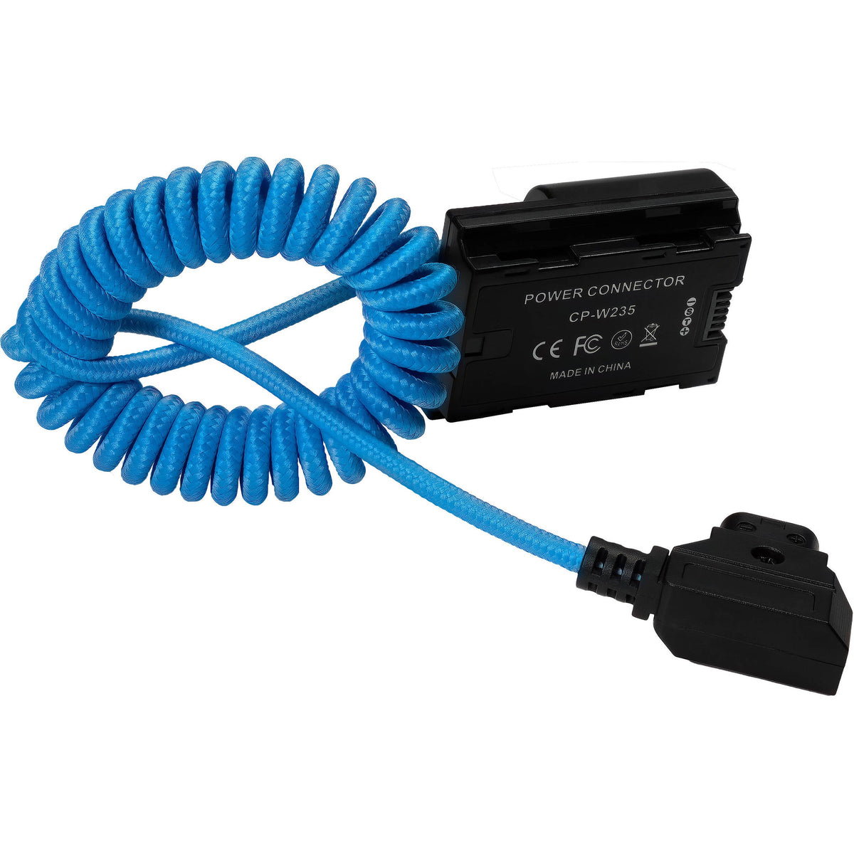 Câble de batterie factice Kondor Blue D-Tap vers FUJIFILM NP-W235 (Bleu Kondor)
