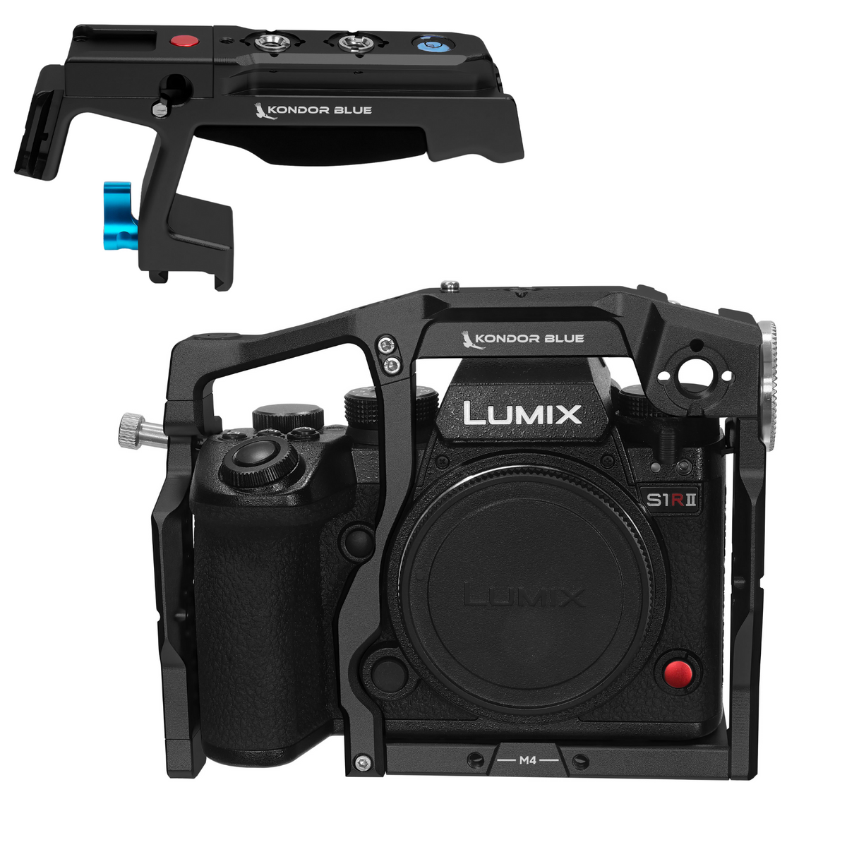 Cage Kondor Blue Panasonic LUMIX S1RII (avec poignée supérieure) (Raven Noir)
