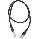 Câble d'alimentation LEMO Teradek RT à 2 broches pour le récepteur MK3.1 (24 ")