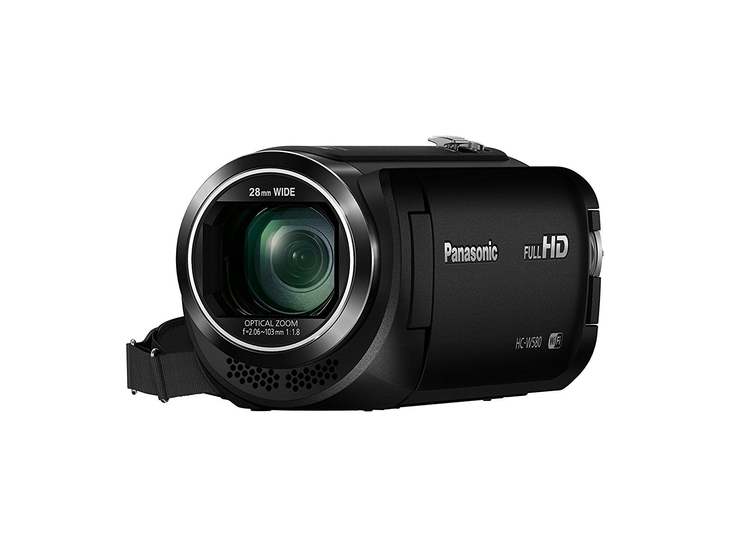 Panasonic HCW580k Caméscope HD complet avec Wi-Fi, construit avec une caméra jumelle multi-scène (noir)