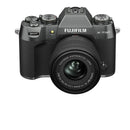 Fujifilm X-T50 sans miroir caméra Boîtier, w / xc15-45mmf3.5- 5.6 OIS PZ Objectif Kit - argent charbon de bois
