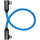 Kondor Blue Dual Right Angle 12" USB-C Braided Cable for 8K Data and Power Delivery (Kondor Blue)