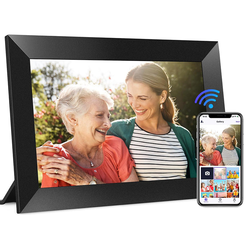 Uhale 15.6″ WiFi Digital Photo Frame – 1080p Touchscreen, App Photo Sharing, Gift-Ready - Black