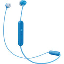 Sony WI-C300 wireless earphones with mic - Blue - Open Box