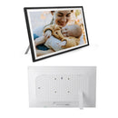 Cadre photo numérique WiFi Uhale 15,6″ - Écran tactile 1080p, partage de photos avec application, prêt à offrir - Noir/Blanc