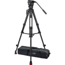 Sachtler 75/2 Mark II Aluminium trépied Système avec tête fluide FSB 6 MK II et épandeur de niveau intermédiaire