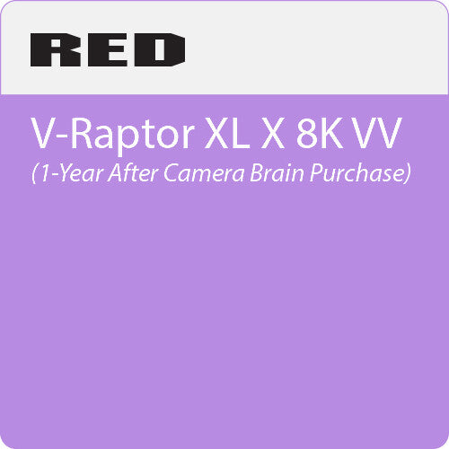 RED DIGITAL CINEMA 2-Year RED Extended Warranty for V-Raptor XL 8K VV - Purchased AFTER 1st year