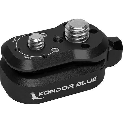 Kondor Blue Mini Lock Quick Release Plates for Professional Camera Workflows (Raven Black)