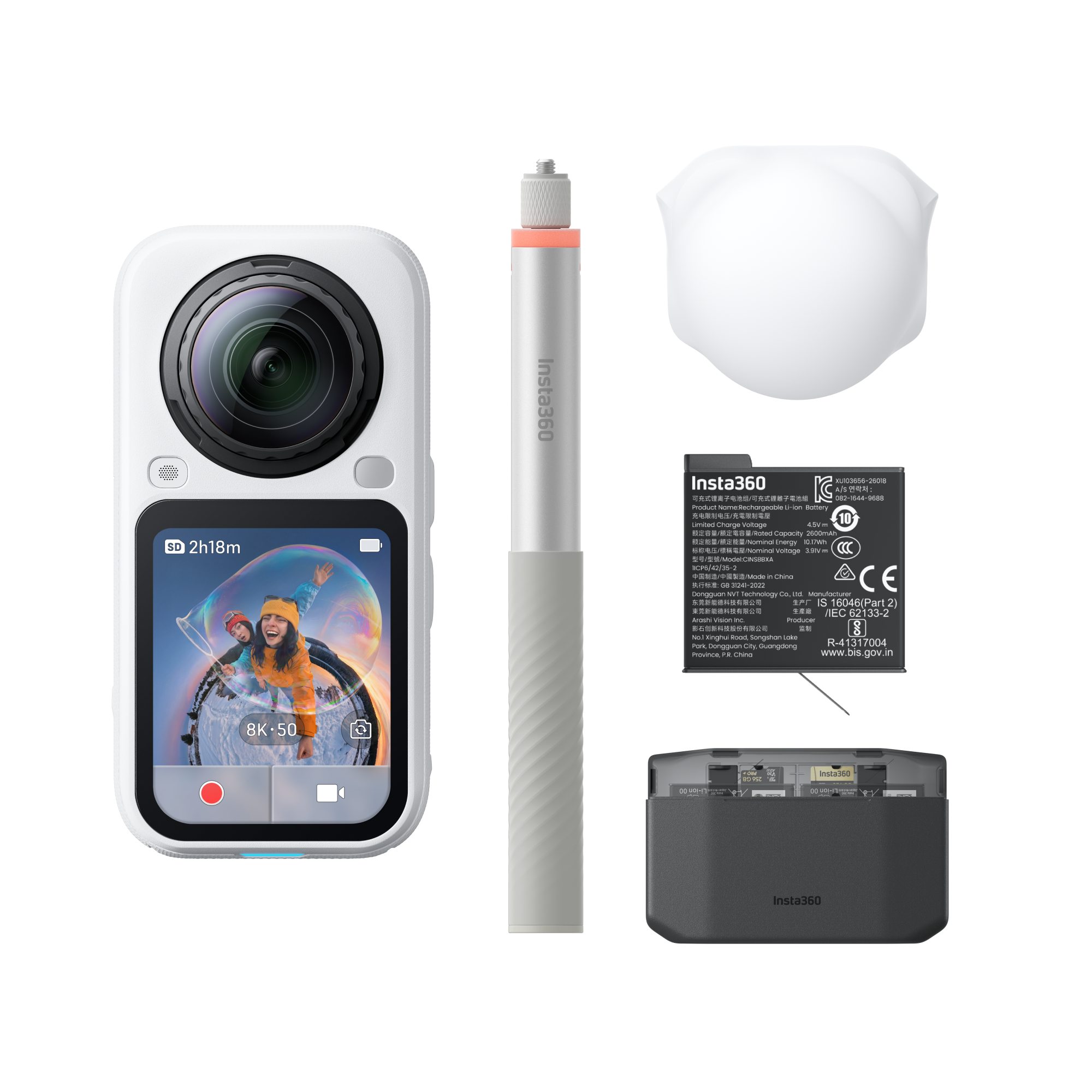 Insta360 X6 Essentials Bundle (Arctic White)