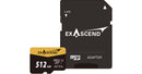Exascend 512GB Catalyst UHS-I microSDXC Memory Card with SD Adapter