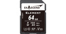 Exascend 64GB Element UHS-I SDXC Memory Card