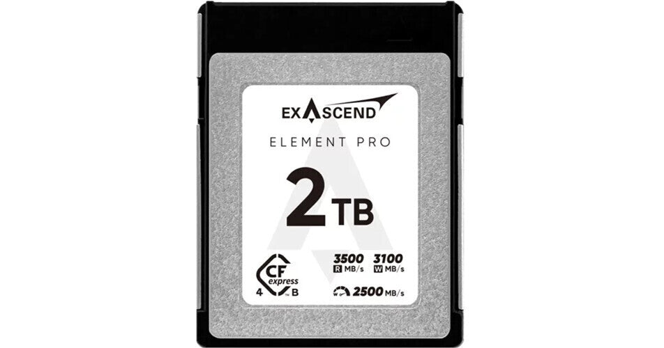 Exascend 2TB Element Pro CFexpress 4.0 Type B Memory Card