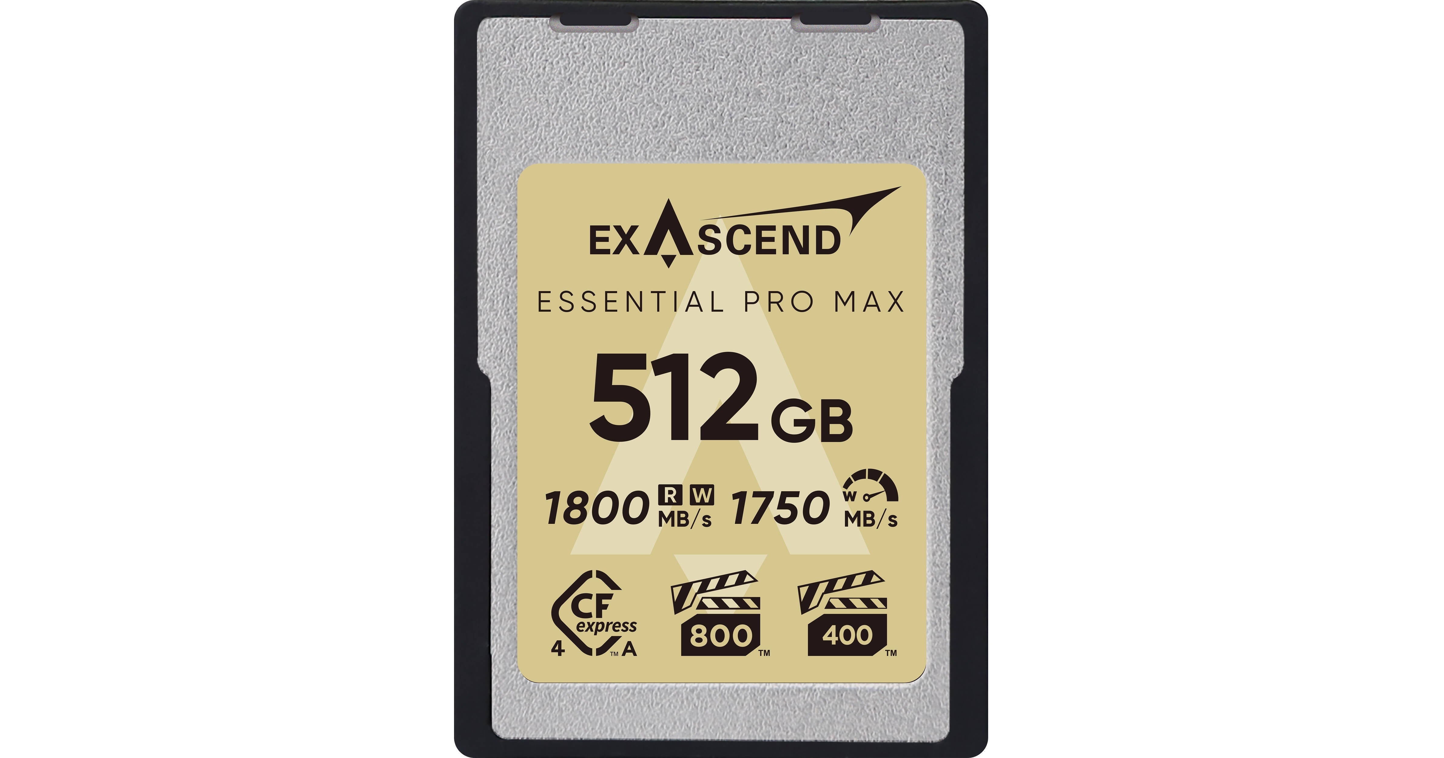Exascend 512GB Essential Pro Max CFexpress 4.0 Type A Memory Card