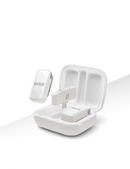 Système de microphone sans fil ultracompact sans fil sans fil avec connecteur USB-C (2,4 GHz, blanc)