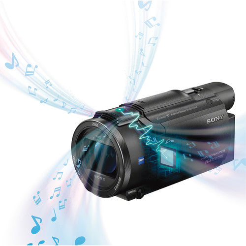 Sony Fdrax53 EVF OPTICAL FACKINGSHOT B.OSS 4K Handycam CamCrorder - Boîte endommagée