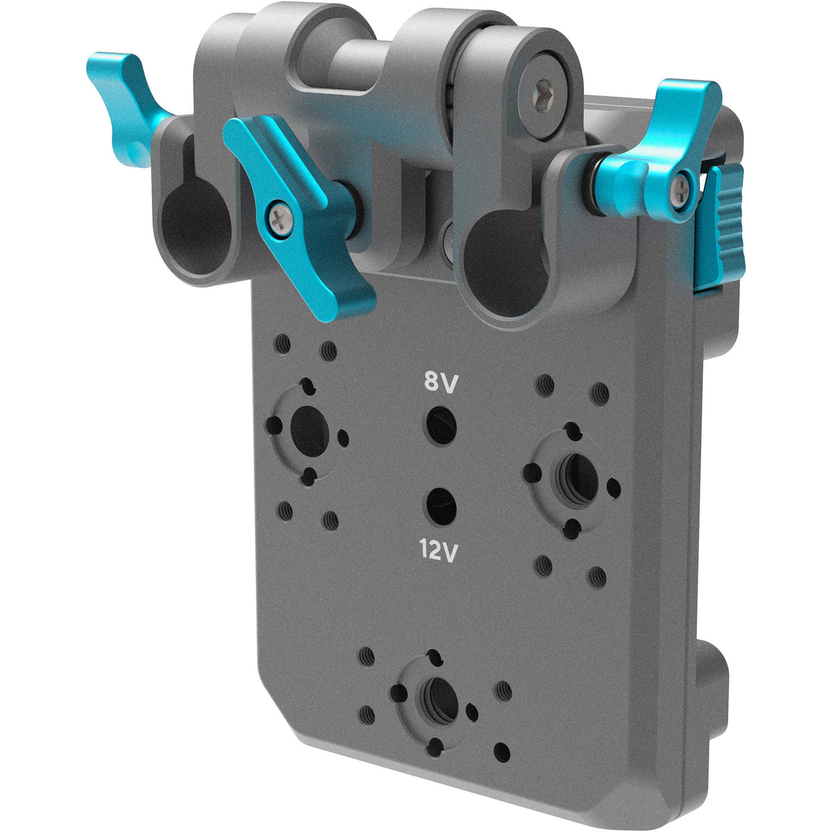 Batterie Kondor Blue Pro Gold Mount plaque avec bloc de tige pivotante (gris sidéral)