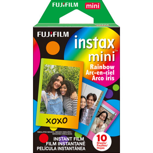 Fujifilm Instax Mini Rainbow Film instantané - Pack unique (10 expositions)