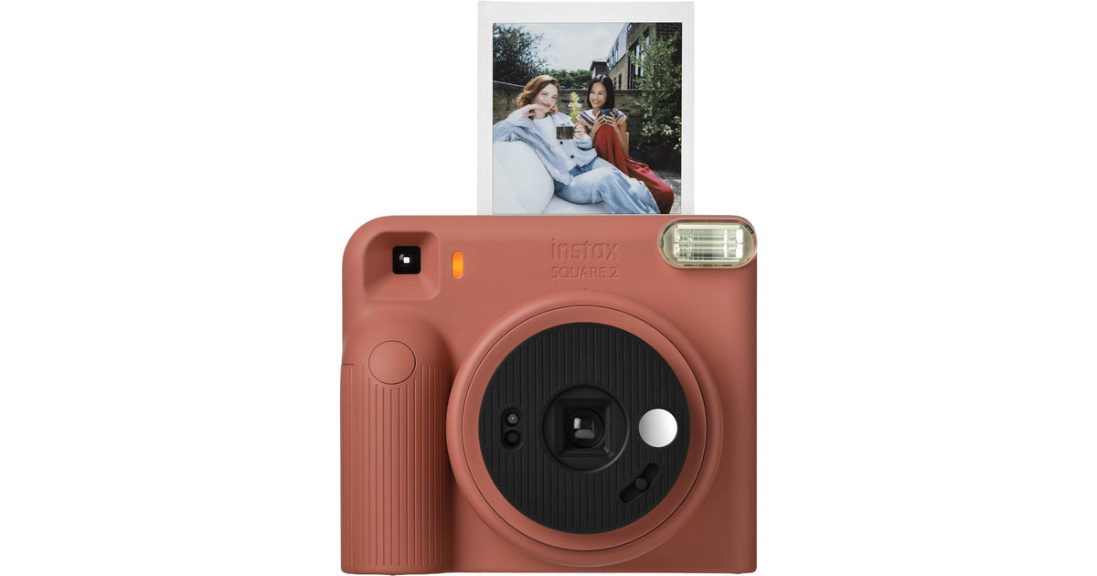 FUJIFILM instax SQUARE 2 Instant Film Camera (Brick Red)