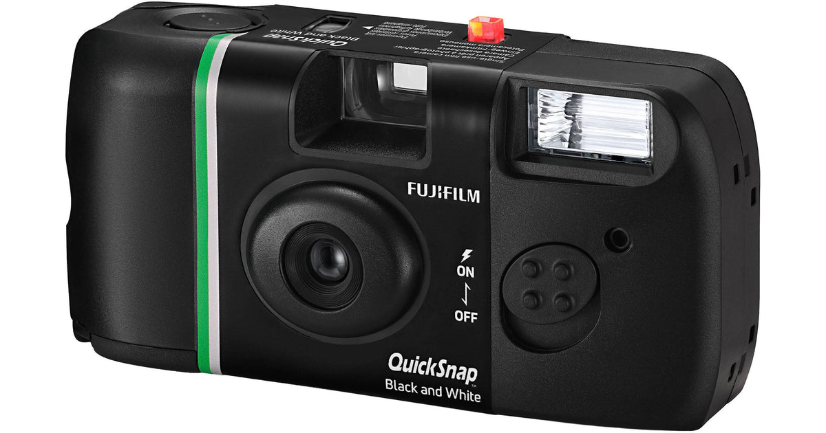 FUJIFILM QuickSnap Black and White One-Time-Use Disposable Camera (27 Exposures)